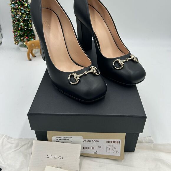 Women’s Gucci horse bit leather pumps size 39 made in Italy - Picture 2 of 10